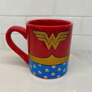 Wonder Woman Glitter Coffee Mug Official DC Comic